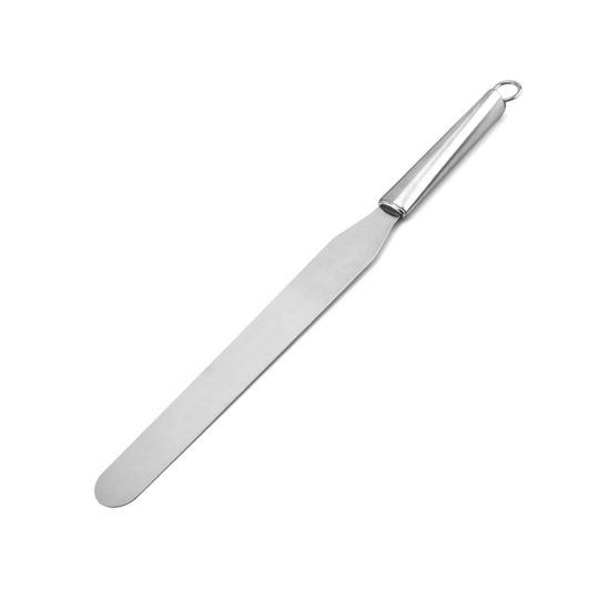 Picture of Silver Tone - Straight Spatulas Stainless Steel Butter Knife Cake Cream Spreader Fondant Pastry Tool 30x3cm, 1 Piece