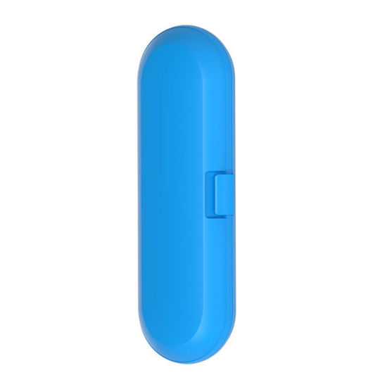 Bild von Blau-PP Frosted Electric Zahnbürste Travel Aufbewahrungsbox für Xiaomi 21,5 x 8,0 x 4,5 cm, 1 Stück