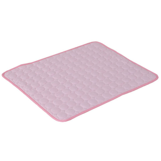 Picture of Pink - Rayon Summer Cool Rectangle Pet Mat 60x50cm, 1 Piece