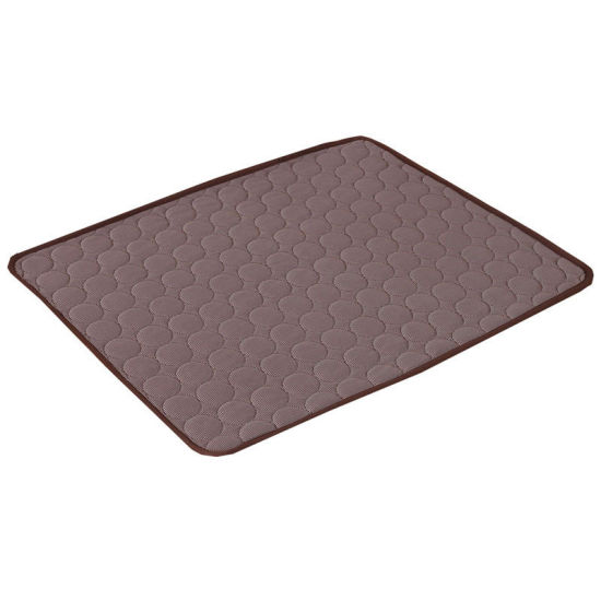 Picture of Coffee - Rayon Summer Cool Rectangle Pet Mat 60x50cm, 1 Piece