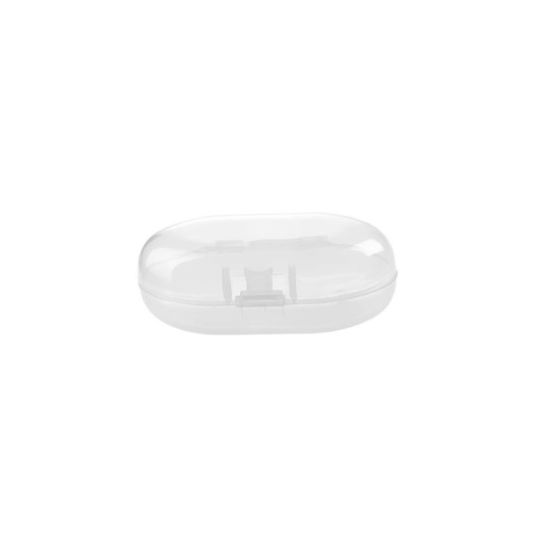 Picture of White - Plastic Storage Box For Pet Fingerbrush Toothbrush 7x4.1x2.8cm, 1 Piece