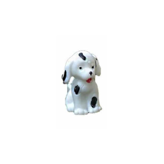 Bild von Weiß-Dalmatiner Hund Tier Harz Mikro Landschaft Miniatur Dekoration 2.6x2cm, 1 Stück