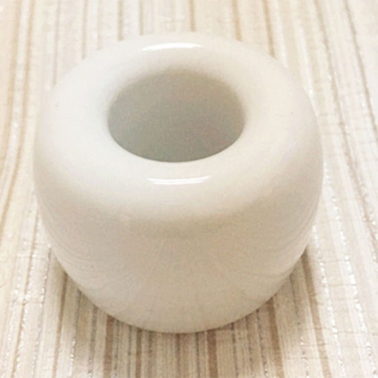 Bild von Weiß - Multifunktions Keramik Zahnbürstenhalter Aufbewahrungsregal Badzubehör 4x3cm, 1 Stück