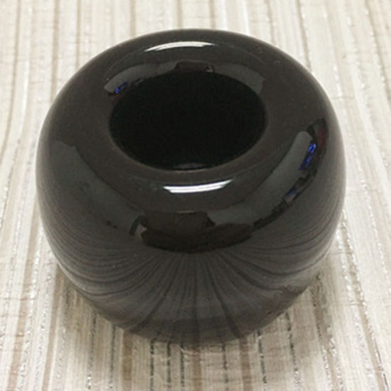 Bild von Schwarz - Multifunktions Keramik Zahnbürstenhalter Aufbewahrungsregal Badzubehör 4x3cm, 1 Stück