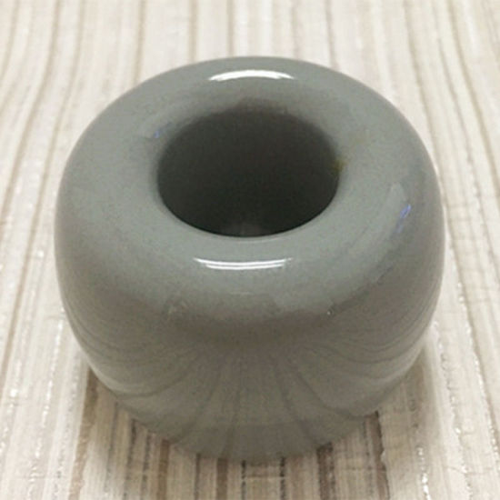 Bild von Dunkelgrau - Multifunktions Keramik Zahnbürstenhalter Aufbewahrungsregal Badaccessoires 4x3cm, 1 Stück