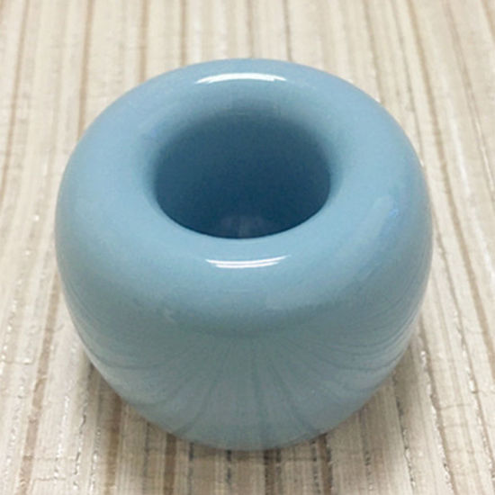 Bild von Blau - Multifunktions Keramik Zahnbürstenhalter Aufbewahrungsregal Badzubehör 4x3cm, 1 Stück
