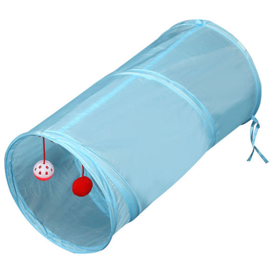 Изображение Skyblue - Cat Tunnel Interactive Pet Toy Collapsible Durable Portable Tear-Resistant Keep Your Pets Stimulated Active And Happy 50x25cm, 1 Piece