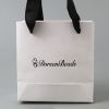 Imagen de Bolsas de embalaje y envío Papel de Rectángulo , Negro & Blanco 13cm x 12.5cm x 6cm , 1 Unidad