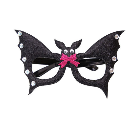 Picture of Black - 6# Felt Glasses Cosplay Halloween Party Dress Up Decoration 18x11.3cm, 1 Piece