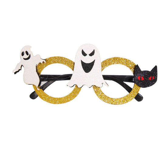 Picture of Golden - 9# Felt Glasses Cosplay Halloween Party Dress Up Decoration 16.5x7cm, 1 Piece