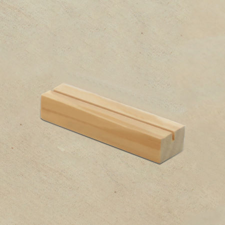 Bild von 1 Stück Natürliches Holz Schmuckdisplay Rechteck 10cm x 3cm