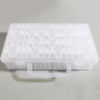 Picture of Plastic Storage Container Box Basket Rectangle Transparent Clear 22.2cm x 16cm, 1 Set