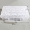 Picture of Plastic Storage Container Box Basket Rectangle Transparent Clear 22.2cm x 16cm, 1 Set