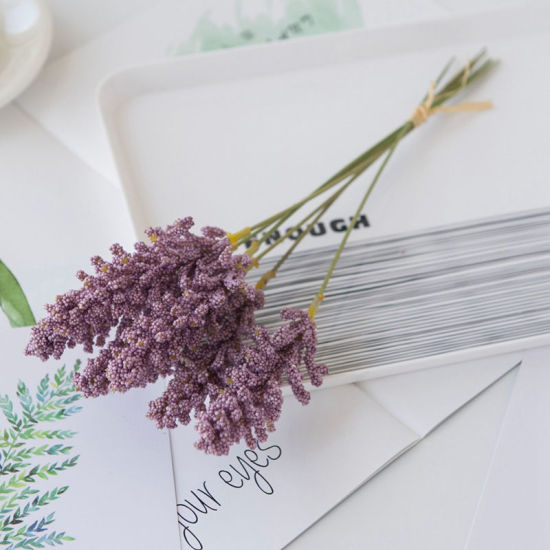 Image de Violet - Fleur artificielle en mousse pour la décoration de la maison de noce 31cm de long, 1 bouquet