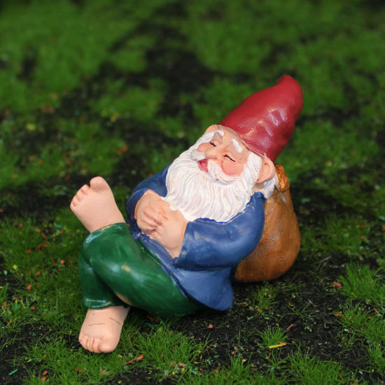 Imagen de Multicolor - 5# Dwarf Elf Funny Garden Resin Micro Landscape Miniature Decoration 7x3.5x4.5cm, 1 Piece