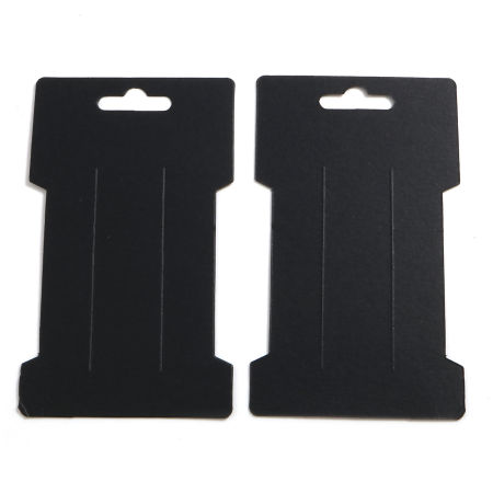 Bild von Papier Schmuck Samtkarten Geometrie Schwarz 11.5cm x 6.5cm, 100 Blätter