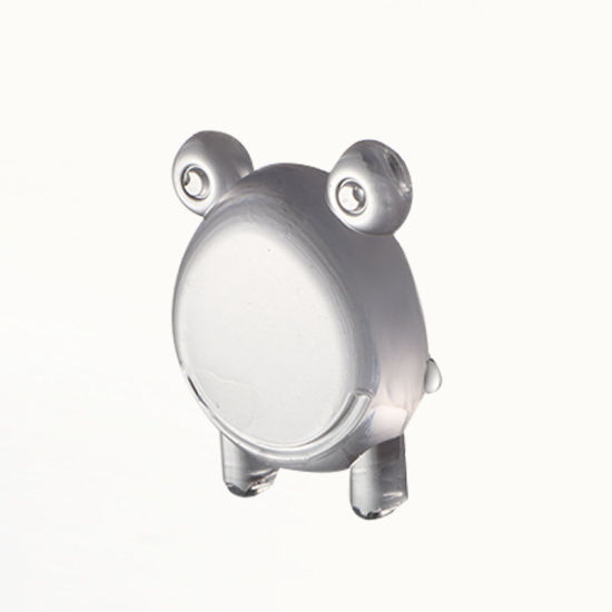 Picture of Transparent - 2# Frog Animal Silicone Adhesive Buffer Mute Door Knob Pad Protector To Protect Walls And Doors 4x3.5cm, 1 Piece