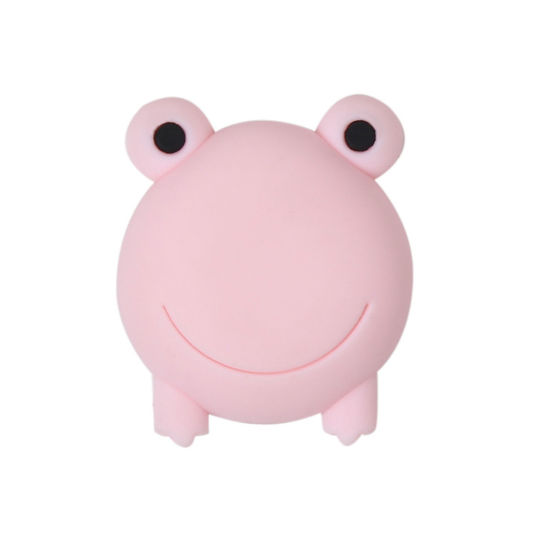 Изображение Pink - Frog Cute Silicone Self Adhesive Door Handle Stopper Bumper Guard Wall Protector 4.7x4.4cm, 10 PCs