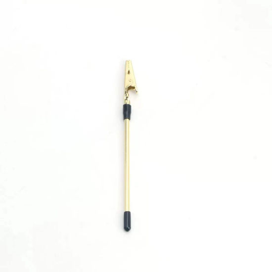 Bild von Legierung Schmuck Werkzeuge Armband Verschluss Verschluss Helfer Golden 15,5 cm, 1 Stück