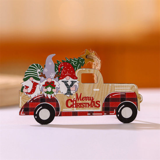 Bild von Weihnachten Hänge Dekoration Lastkraftwagen Gesichtsloser Gnome-Elf 1 Stück