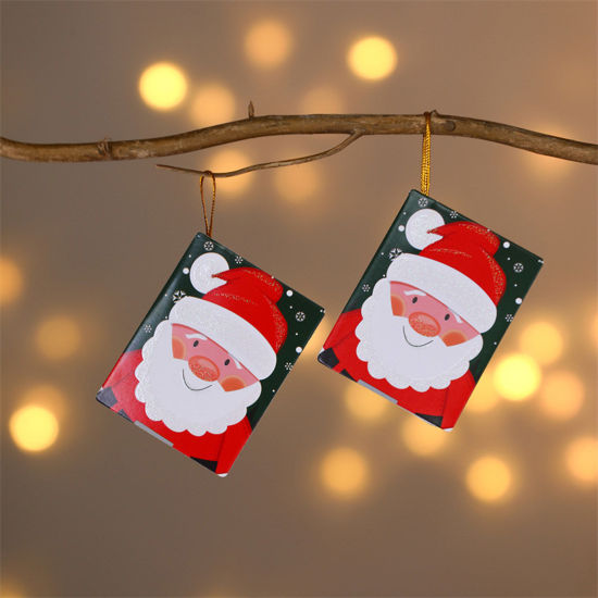 Изображение Multicolor - Paper Greeting Wishing Card Rectangle Christmas 22.5x14cm, 1 Set( 8 PCs/Set)