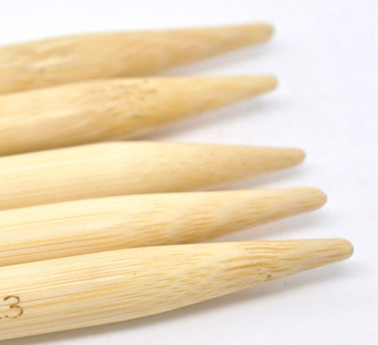 Picture of (US13 9.0mm) Bamboo Double Pointed Knitting Needles Natural 13cm(5 1/8") long, 1 Set ( 5 PCs/Set)