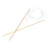 Picture of (US1 2.25mm) Bamboo Circular Knitting Needles Natural 120cm(47 2/8") long, 1 Pair