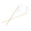 Picture of (US1 2.25mm) Bamboo Circular Knitting Needles Natural 120cm(47 2/8") long, 1 Pair