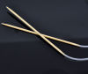 Picture of (US3 3.25mm) Bamboo Circular Knitting Needles Natural 120cm(47 2/8") long, 1 Pair