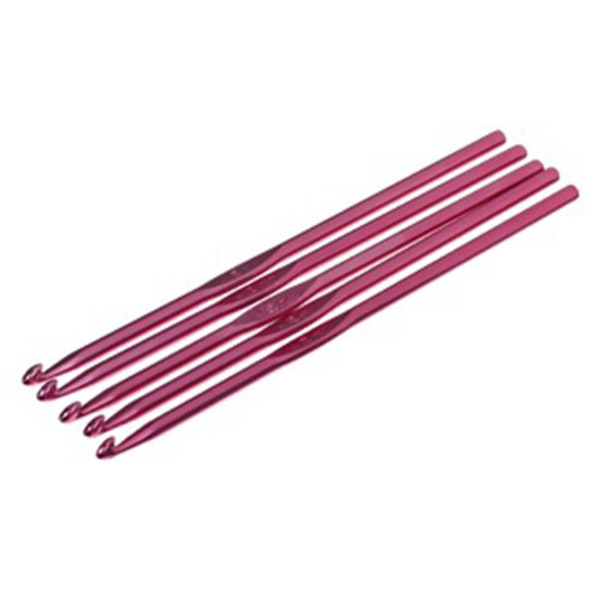 Picture of 4.5mm Aluminum Crochet Hooks At Random Color Mixed 15cm(5 7/8") long, 5 PCs