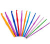 Picture of 2.5mm-10mm Aluminum Crochet Hooks At Random Color Mixed 15cm(5 7/8") long, 1 Set(12 PCs)