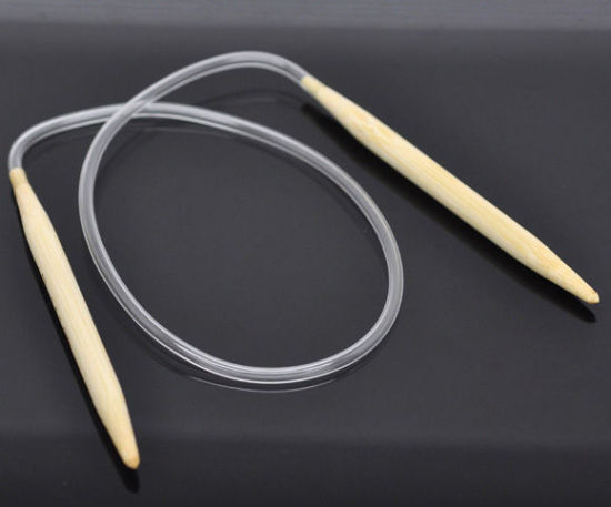 Picture of (US10.5 6.5mm) Bamboo Circular Knitting Needles Natural 40cm(15 6/8") long, 1 Piece