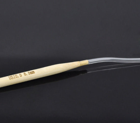 Picture of (US10.5 6.5mm) Bamboo Circular Knitting Needles Natural 40cm(15 6/8") long, 1 Piece