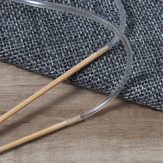 Picture of (US1 2.25mm) Bamboo Circular Knitting Needles Natural 40cm(15 6/8") long, 1 Piece