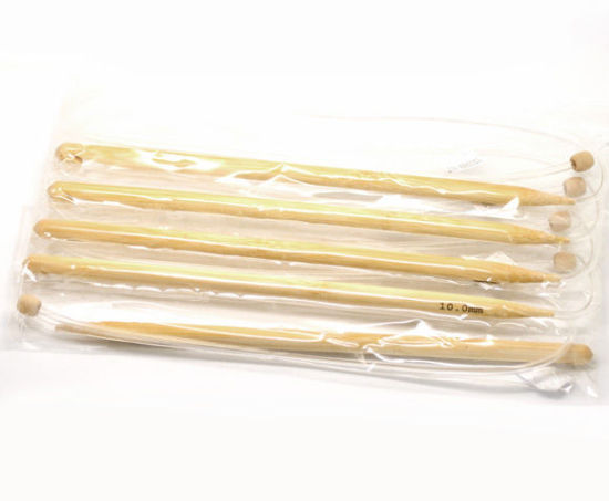 Picture of 10mm Bamboo Afghan Tunisian Crochet Hook Needles 85cm(33 4/8") long, 1 PCs