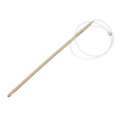 Bild von 1 Stück 6.5mm Natürlicher Bambus Flexibel Afghanische tunesische Häkelnadel 85cm lang