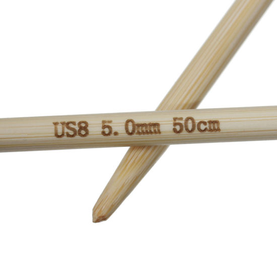 Изображение Афганские Крючки вязальные бамбуковые 6.5мм Длина 85см, 1 шт/уп