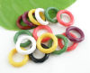 Picture of CCB Plastic Knitting Accessories Stitch  Markers Circle Ring Mixed Multicolor 11mm(3/8") Dia, 15 PCs