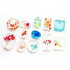 Picture of Silicone Resin Mold For Pendants Jewelry Making Rectangle White Mixed 15.4cm(5 6/8") x 11.6cm(4 5/8"), 1 Piece