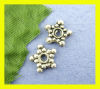 Imagen de Cuentas Espaciador Zamak Estrella,Plata Antigua Punto 8mm x 8mm, Agujero: acerca de 1.6mm, 130 Unidades