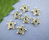 Imagen de Cuentas Espaciador Zamak Estrella,Plata Antigua Punto 8mm x 8mm, Agujero: acerca de 1.6mm, 130 Unidades