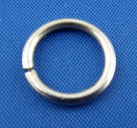 Image de 100 Pcs 12mm Dia, 1.2mm(taille 17) Anneaux de Jonction pour la Fabrication de Bijoux Ouvert en Alliage de Fer Argent Mat Rond