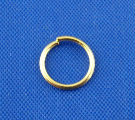700 PCs 7mm Dia., 0.7mm(21 gauge) Iron Based Alloy Open Jump Rings Findings For Jewelry Making Gold Plated Round