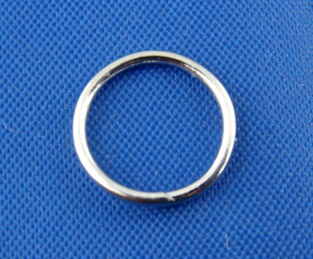 Image de 400 Pcs 10mm Dia, 1mm(taille 18) Anneaux de Jonction pour la Fabrication de Bijoux Ouvert en Alliage de Fer Argent Mat Rond