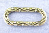 Imagen de Conectores Aleación Óvalo Plata Antigua 9mm x 20mm, 50 Unidades