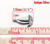 Изображение Подвеска "Парусник" Античное Серебро, 13mm*19mm,Проданная 50 шт|уп