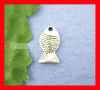 Picture of 70PCs Lovely Goldfish Beads Charms Pendants 7*14mm