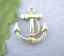 Picture of Zinc Based Alloy Anchor Charms Antique Silver Color 23mm( 7/8") x 20mm( 6/8"), 20 PCs