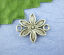 Image de 40 Connecteurs Grand Fleur Argent vieilli 16*18mm