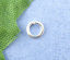 Immagine di 1500 Pz 4mm Dia, 0.7mm(21 misura) Lega di Ferro Aperto Stile Anello di Salto Argento Placcato Tondo